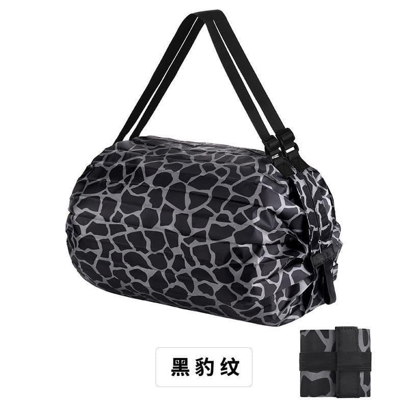 image-Foldable Polyester Shopping Bag Large Capacity Portable Tote Bag