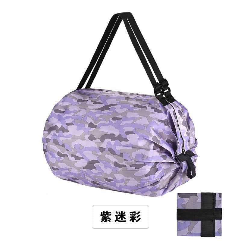 image-Foldable Polyester Shopping Bag Large Capacity Portable Tote Bag