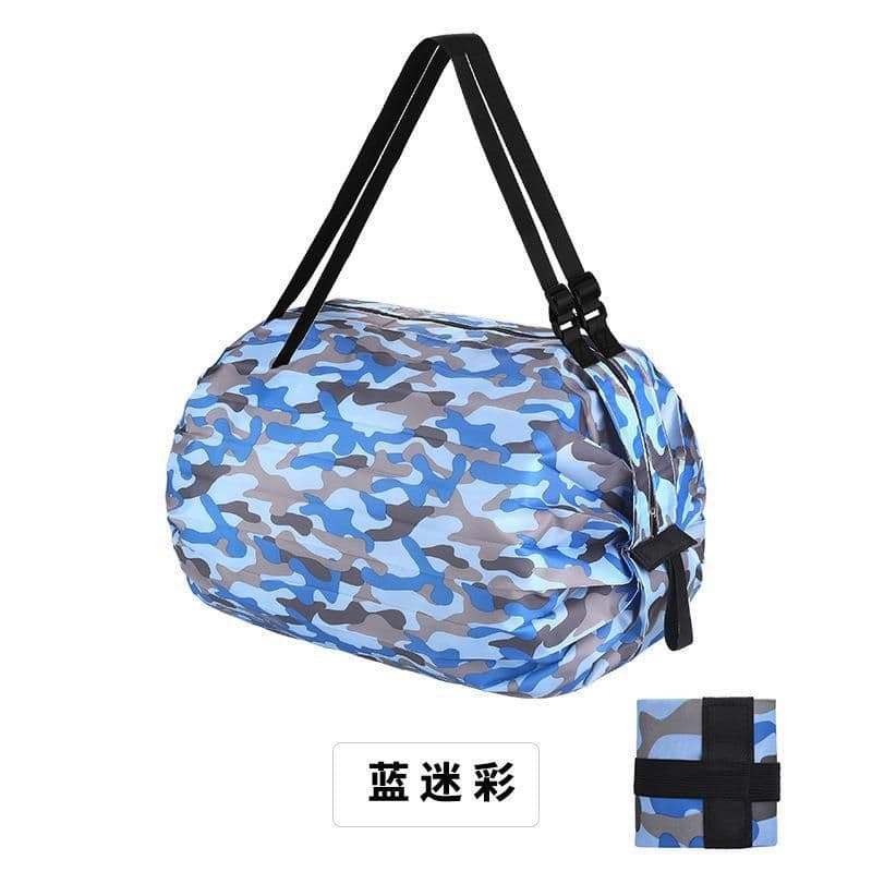 image-Foldable Polyester Shopping Bag Large Capacity Portable Tote Bag