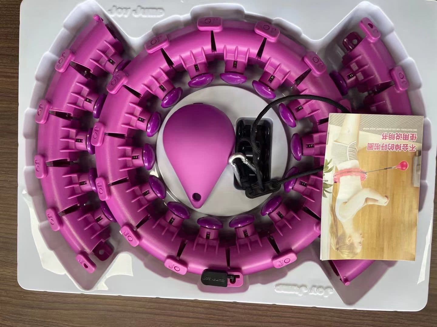 image-Q1 Smart Hula Hoop Detachable Fitness Exercise Equipment 24 Section