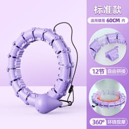 image-Smart Hula Hoop Detachable Weighted 24 Pink 800g