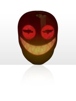 image-Luminous Mini Face Mask for Holiday Party - Cool Glowing ABS Mask