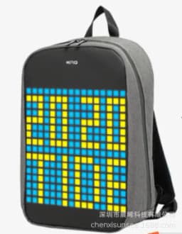 image-LED Backpack Smart Advertising Screen Bluetooth Multi-Language