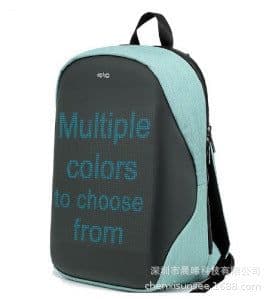 image-LED Backpack Smart Advertising Screen Bluetooth Multi-Language