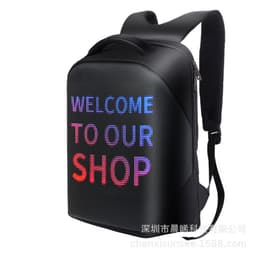 image-LED Backpack Smart Advertising Screen Bluetooth Multi-Language