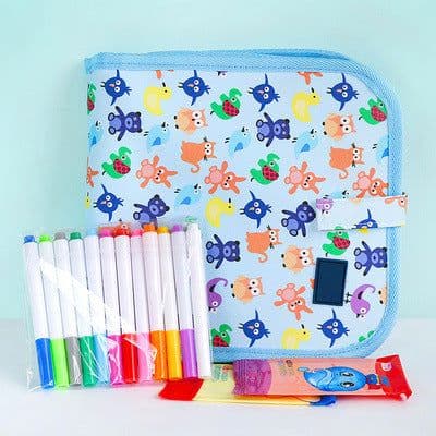 image-Children's Portable Drawing Board Water Chalk Graffiti Book 8 Pages