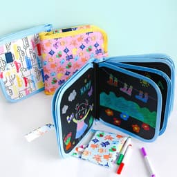 image-Children's Portable Drawing Board Water Chalk Graffiti Book 8 Pages