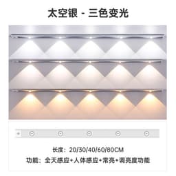 image-LED Motion Sensor Rechargeable Light Bar Strip for Cabinet Wardrobe