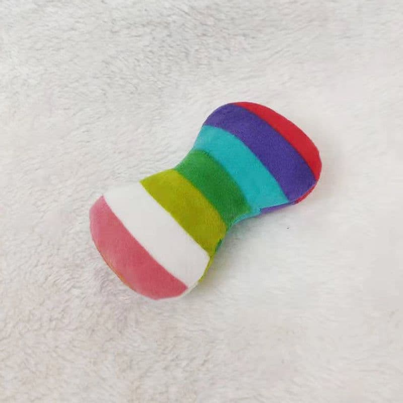 image-Pet Plush Sounding Toy for Dogs - Christmas Socks Design