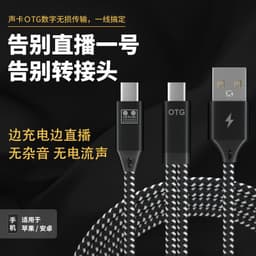 image-USB-C to Lightning Audio Adapter for Live Broadcast Sound Card