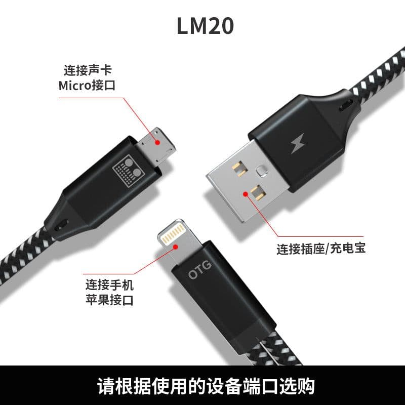 image-USB-C to Lightning Audio Adapter for Live Broadcast Sound Card