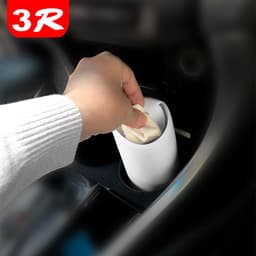 image-3R Silicone Car Trash Can Center Console Storage Bin