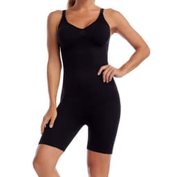 image-Shapewear Bodysuit Backless 3/4 Cup Brown XXXL Nylon Shaping