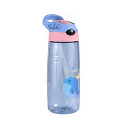 image-mipen Kids Plastic Water Bottle with Straw 501-600ml Cartoon