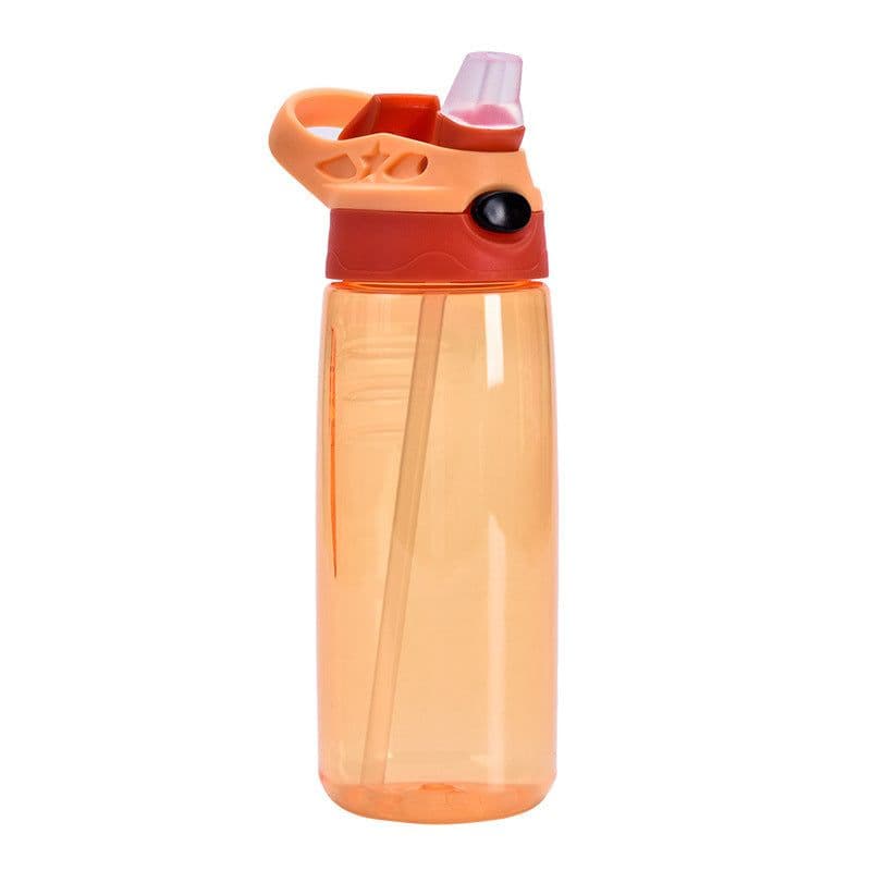 image-mipen Kids Plastic Water Bottle with Straw 501-600ml Cartoon
