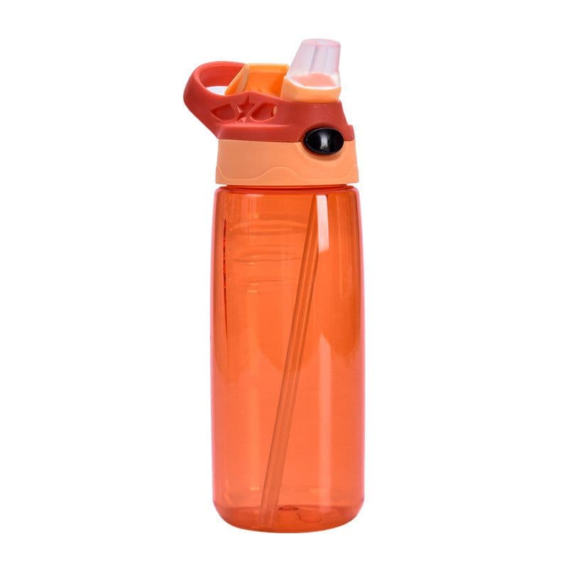 image-mipen Kids Plastic Water Bottle with Straw 501-600ml Cartoon