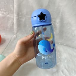 image-mipen Kids Plastic Water Bottle with Straw 501-600ml Cartoon