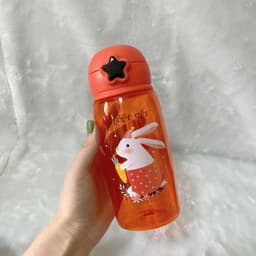 image-mipen Kids Plastic Water Bottle with Straw 501-600ml Cartoon
