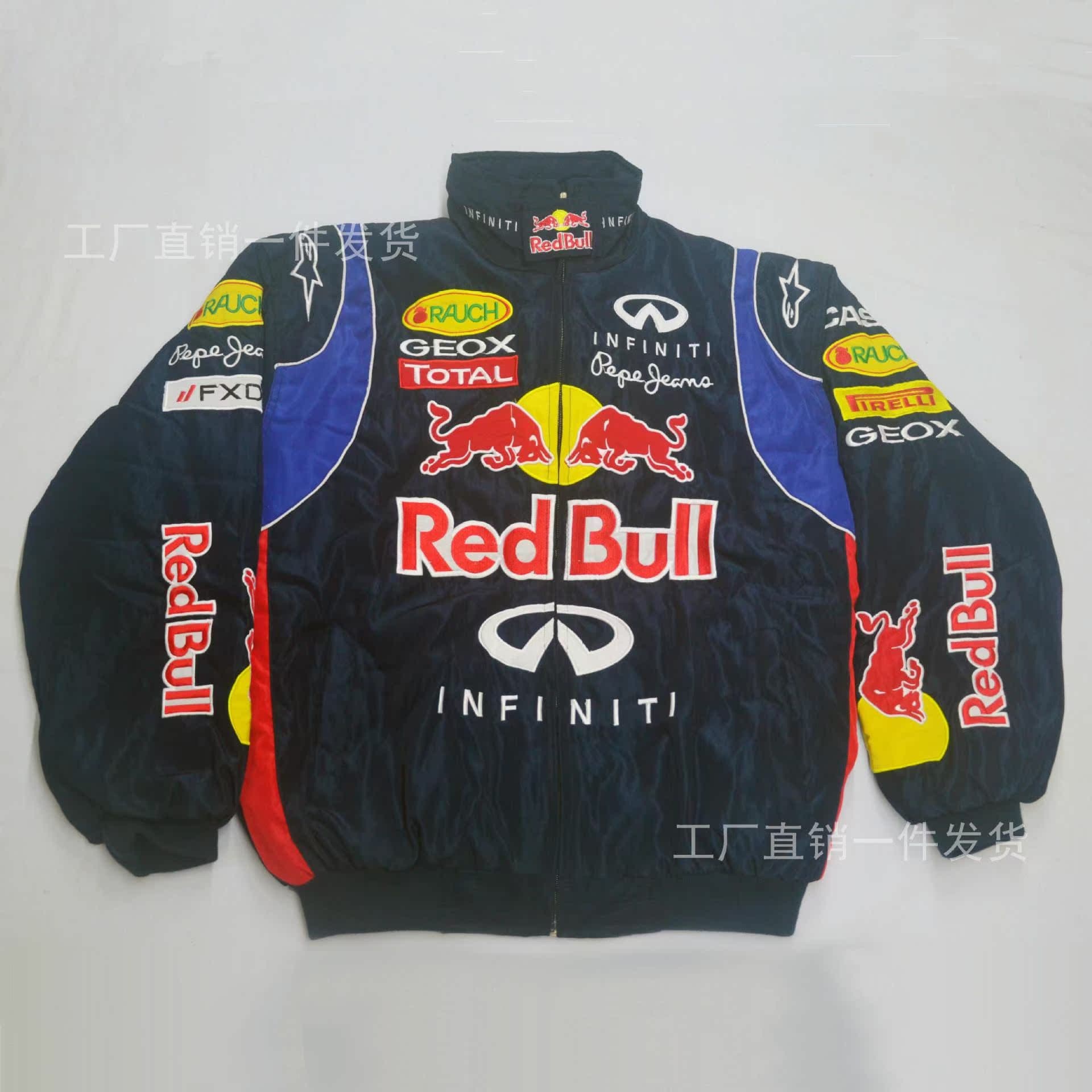 image-F1 Racing Suit Long Sleeve Cotton Embroidered Windbreaker A188