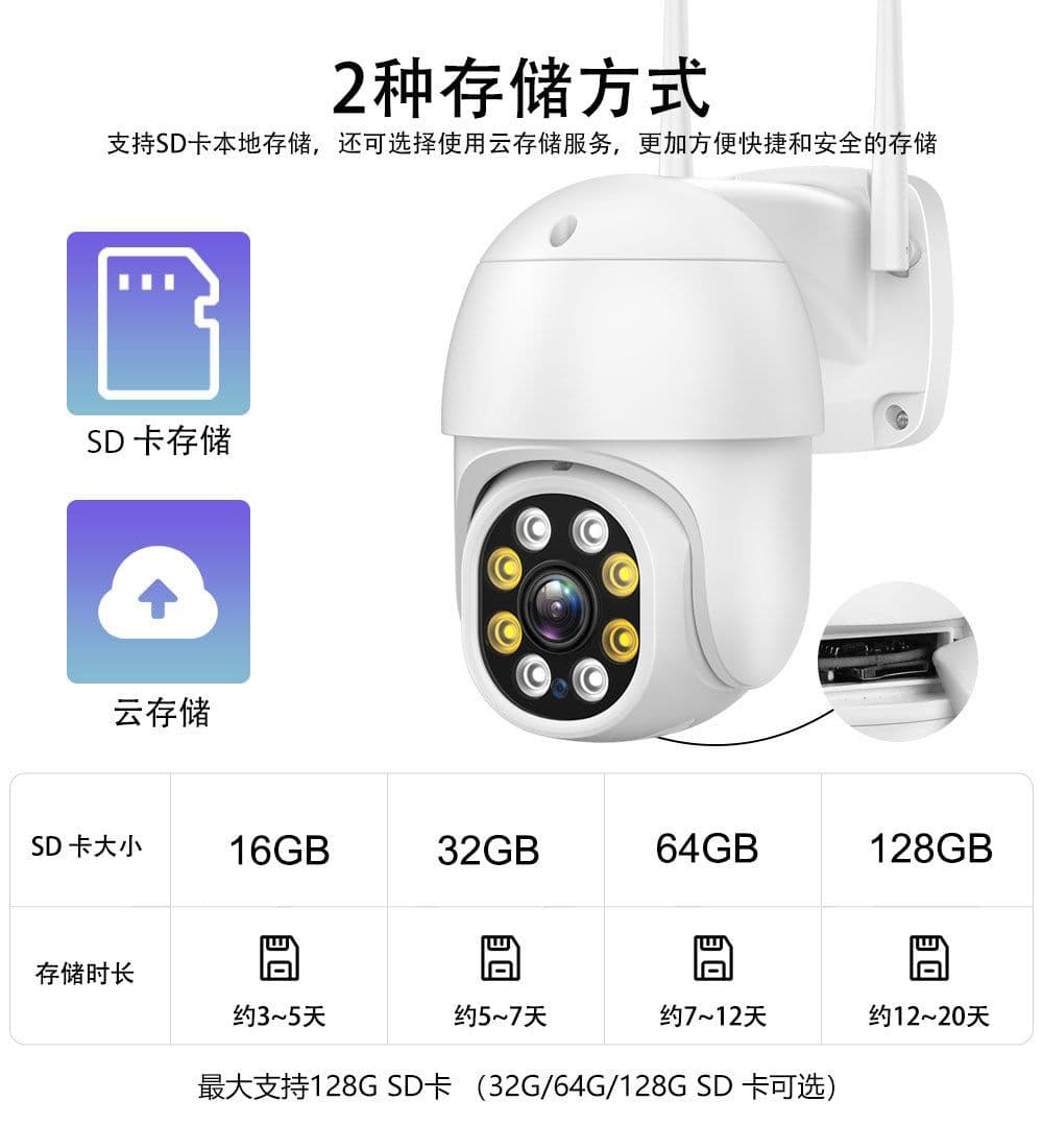 image-Xiongmai 4K Wireless Dome Camera 800W Motion Detection WiFi PTZ