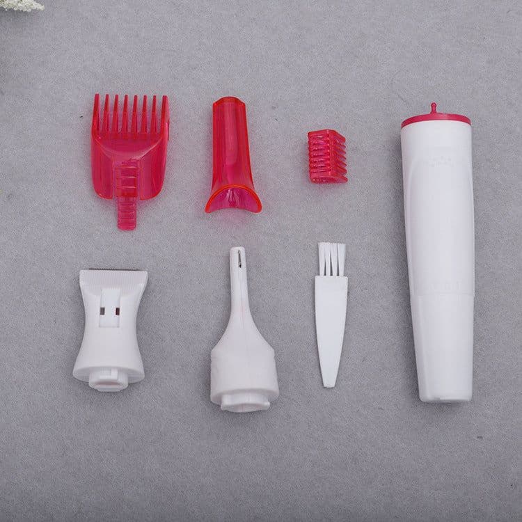 image-Women's Electric Shaver 5-in-1 Hair Removal Trimmer Kit