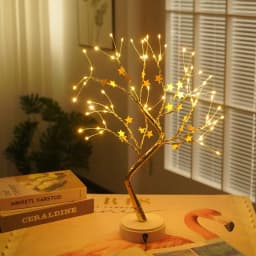 image-Siyuan LED Tree Light Desk Lamp 36 LED Warm White 500mm Iron