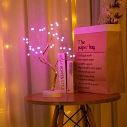 image-Siyuan LED Tree Light Desk Lamp 36 LED Warm White 500mm Iron