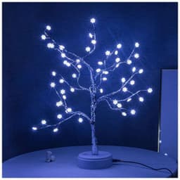 image-Siyuan LED Tree Light Desk Lamp 36 LED Warm White 500mm Iron