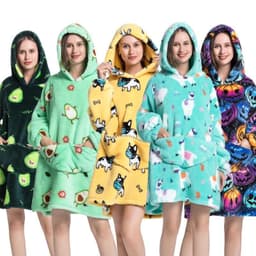 image-Oversized Wearable Blanket Hoodie Sweatshirt