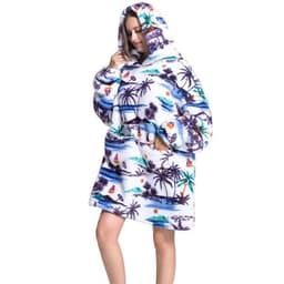 image-Oversized Wearable Blanket Hoodie Sweatshirt