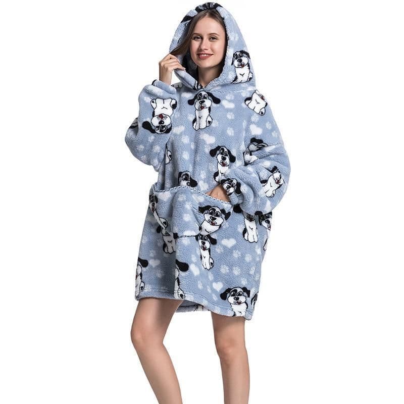 image-Oversized Wearable Blanket Hoodie Sweatshirt