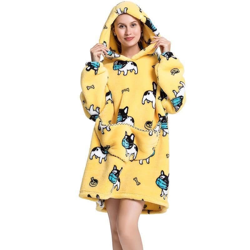 image-Oversized Wearable Blanket Hoodie Sweatshirt