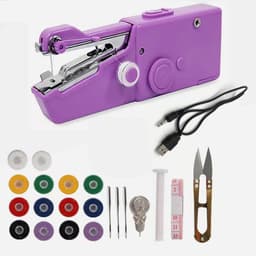 image-handy stitch Handheld Mini Sewing Machine with USB Cable and Accessories