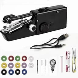 image-handy stitch Handheld Mini Sewing Machine with USB Cable and Accessories