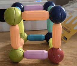 image-Magnetic Building Blocks Educational Toy Set for Children Ages 4-6