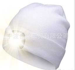 image-LED Knitted Hat with Built-in Lights - Acrylic Winter Beanie