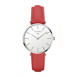 image-CHRONOS 36mm Women's Quartz Watch Round Dial PU Strap