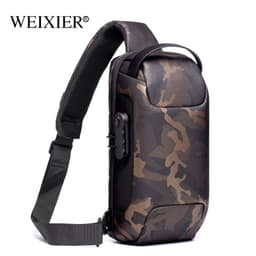 image-Vihir Men's Anti-Theft Chest Bag Oxford Cloth Crossbody Messenger