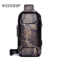 image-Vihir Men's Anti-Theft Chest Bag Oxford Cloth Crossbody Messenger