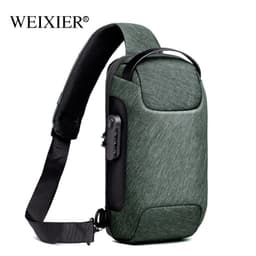 image-Vihir Men's Anti-Theft Chest Bag Oxford Cloth Crossbody Messenger