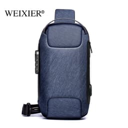 image-Vihir Men's Anti-Theft Chest Bag Oxford Cloth Crossbody Messenger