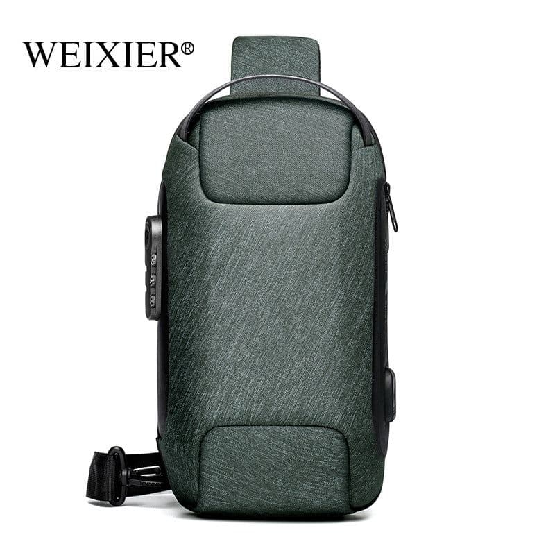 image-Vihir Men's Anti-Theft Chest Bag Oxford Cloth Crossbody Messenger