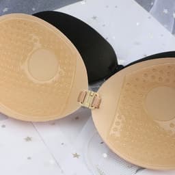 image-Invisible Silicone Bra Cups - Strapless Adhesive Breast Patches