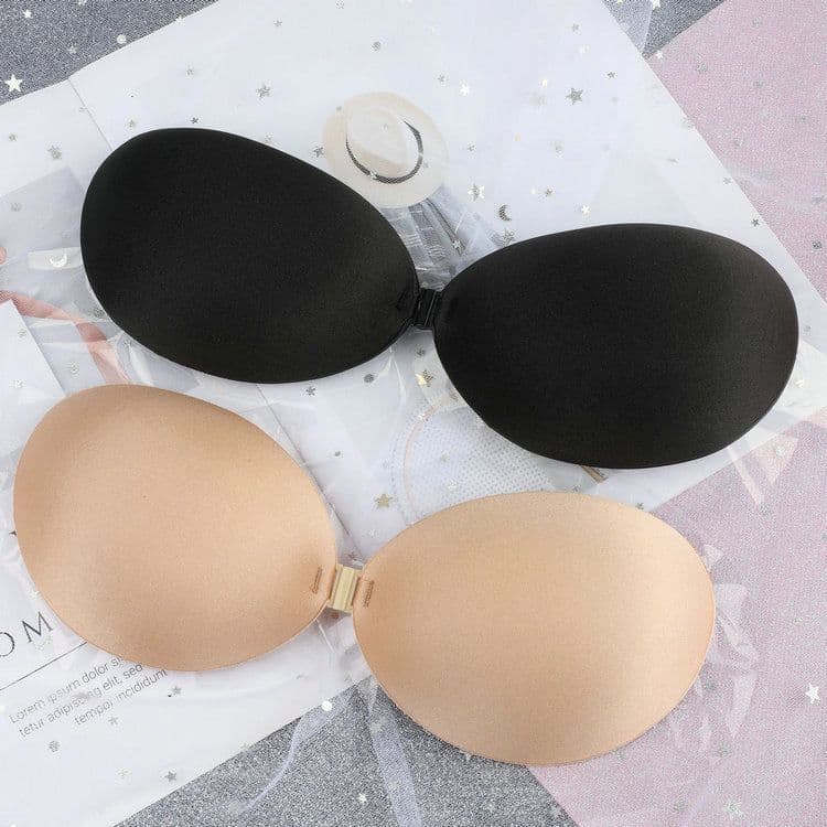 image-Invisible Silicone Bra Cups - Strapless Adhesive Breast Patches
