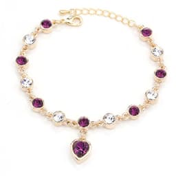 image-Rose Gold Heart Bracelet Women's Geometric European Style LS-0114