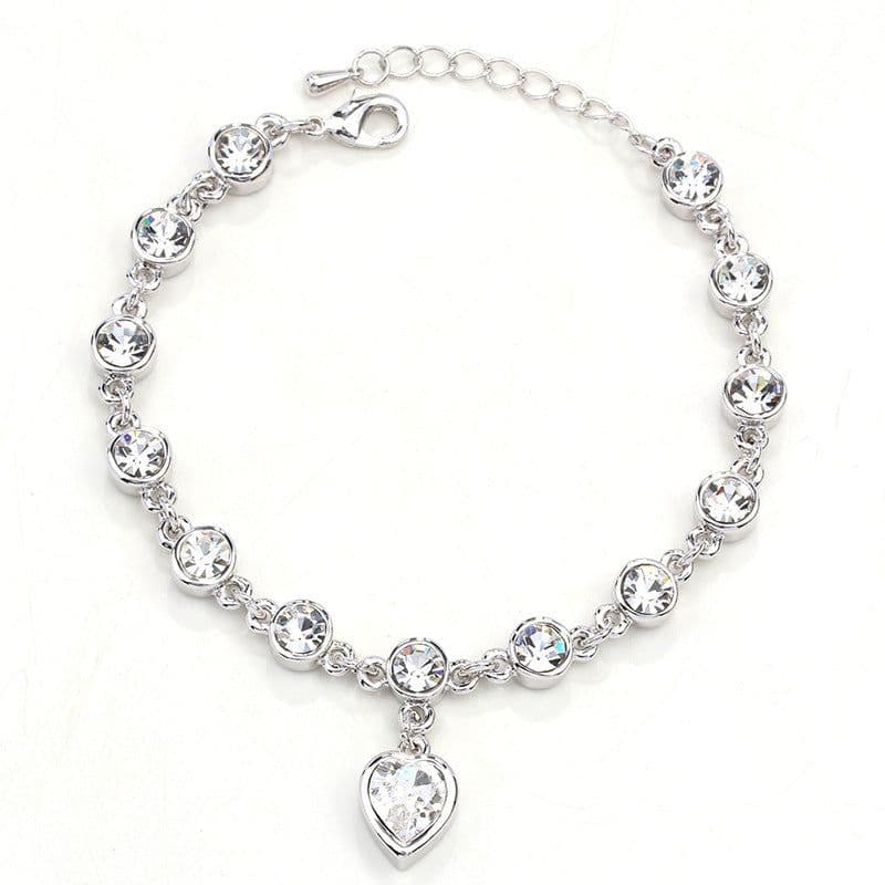 image-Rose Gold Heart Bracelet Women's Geometric European Style LS-0114