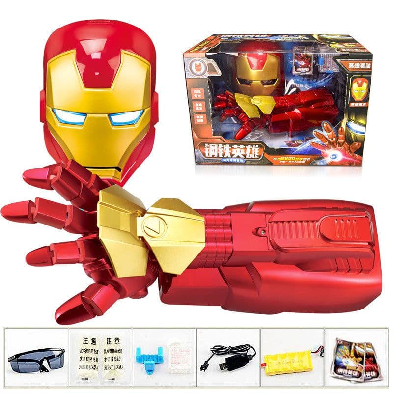 image-Iron Hero Mechanical Arm Toy with Wearable Mask for Kids 7-14