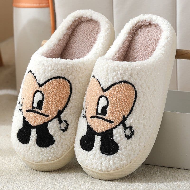 image-Winter Cartoon Cotton Slippers Unisex Indoor Non-Slip Thick Sole