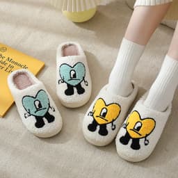 image-Winter Cartoon Cotton Slippers Unisex Indoor Non-Slip Thick Sole