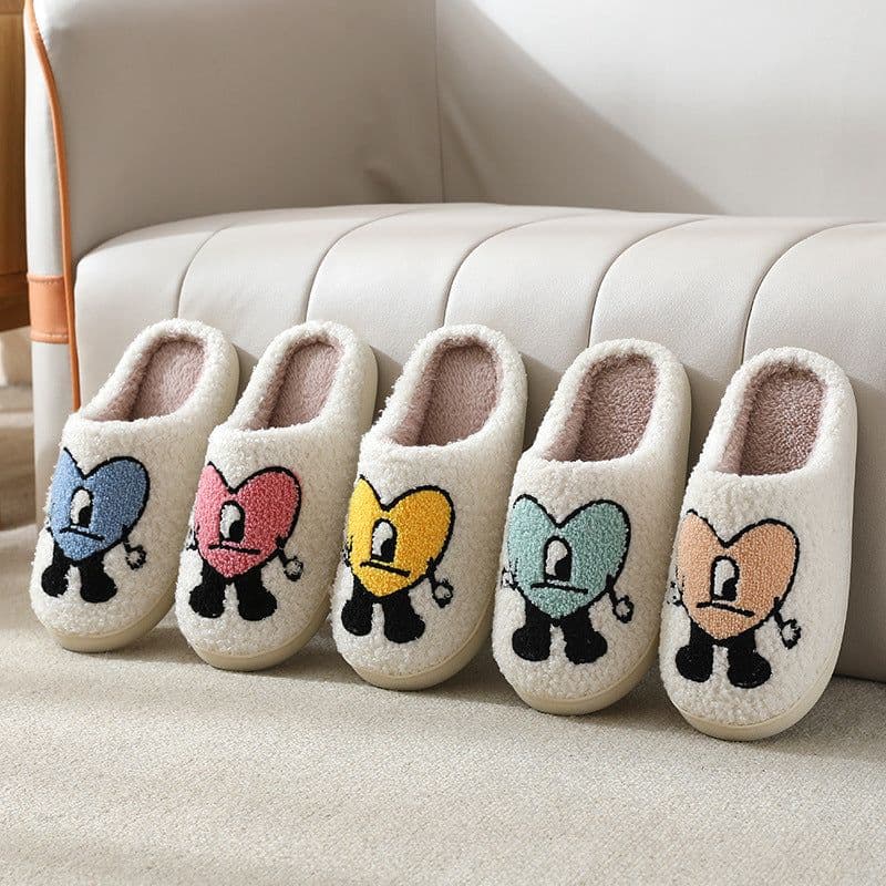 image-Winter Cartoon Cotton Slippers Unisex Indoor Non-Slip Thick Sole